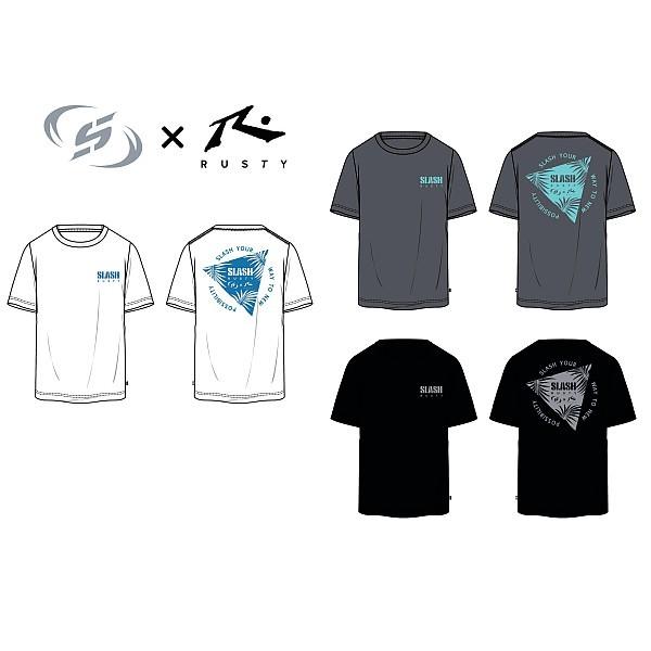 SLASH (スラッシュ) RUSTYコラボTシャツ タイプB SL-269 (爆買)