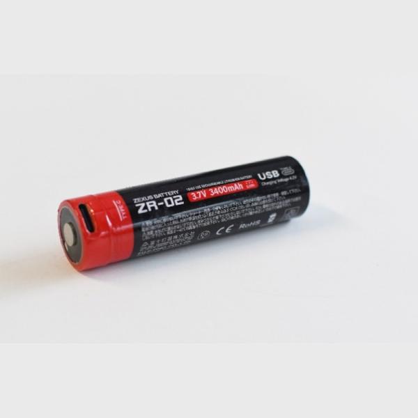 冨士灯器 ZEXUS専用電池 ZR-02（3400mAh）PSE認証商品 (爆買)