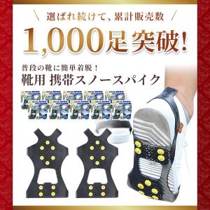 滑り止め 靴 スノースパイク 雪 靴底 10本...の詳細画像1