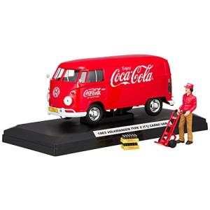 Coca Cola(コカ・コーラ)シリーズ VW タイプ 2 T1 カーゴバン レッド 1963 1/24スケール 424062｜nanohanaclub