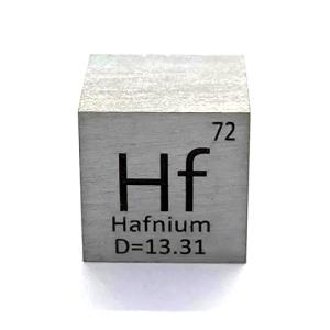 元素標本 ハフニウム Hf (10mmキューブ・刻印A・通常面)｜nanohanaclub