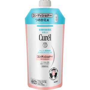 キュレル コンディショナー つめかえ用 340mL　／医薬部外品　花王　潤浸保湿　乾燥性　敏感肌　弱酸性　　無香料　無着色　フケ　かゆみ