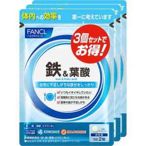 ファンケル FANCL（ファンケル） 鉄＆葉酸 約90日分(60粒×3袋セット)【SM】 爆買
