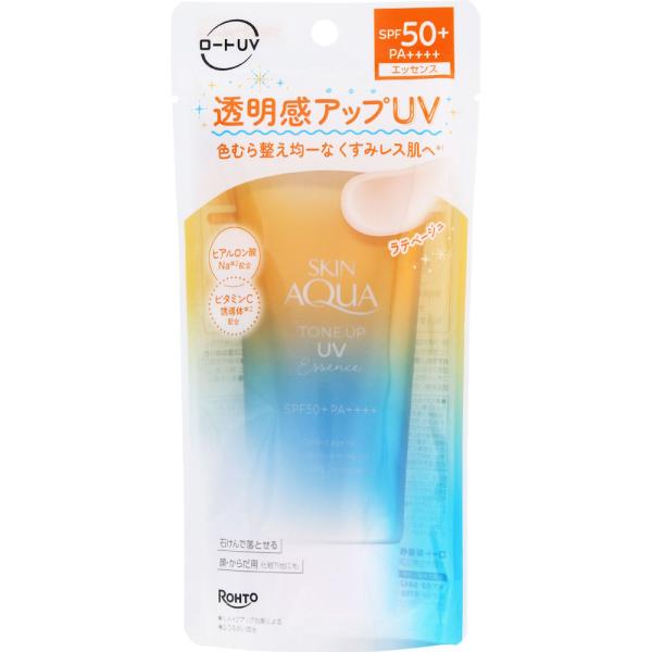 【在庫限り】【メール便指定可能】スキンアクア トーンアップＵＶエッセンス ラテベージュ 80g