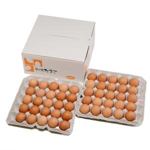 たまごかけご飯にも　菜の花エッグブランド アスタキサンチン卵赤玉50個｜nanohanaegg-kokko