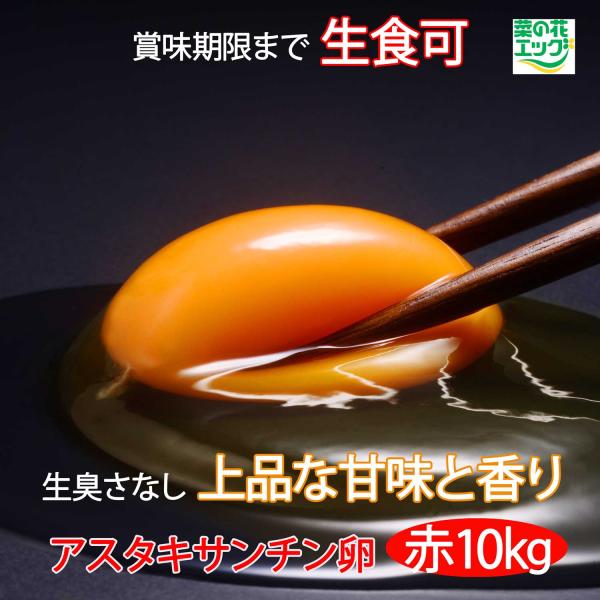 鶏卵 業務用生卵 菜の花エッグブランド アスタキサンチン卵赤玉LM10kg
