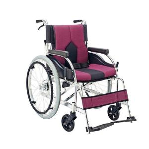 マキテック 自走式車いす カラーズ KC-1 座面幅40cm／パープル