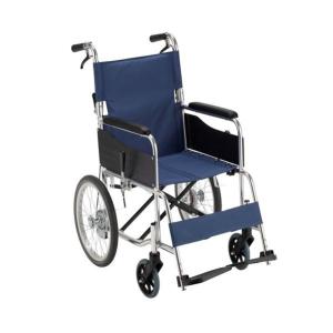 中古】 ミキ ラクーネ LK-3 介助 車いす 横乗り車椅子 S7W4 ブルー 座