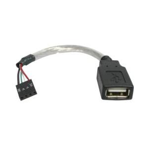 USBケーブル/マザーボード用/4ピン IDC -A/15cm/メス・メス 目安在庫=△