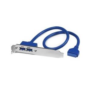 USB増設アダプター/PCケース用/2x Aメス - 20ピン IDC/USB 3.0 目安在庫=△