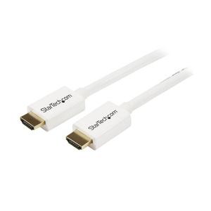 HDMI 1.4 ケーブル/3m/4K30Hz/CL3規格 難燃/オス-オス/ホワイト 目安在庫=△