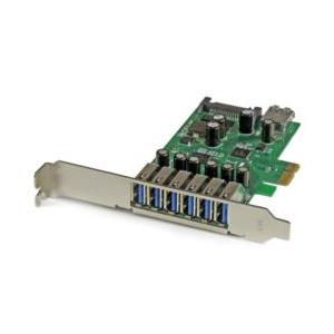 USB増設カード/PCIe 2.0 - 7x USB-A/5Gbps/SATA電源/UASP 目安在...