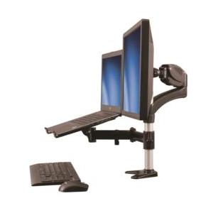 Bauhutte（バウヒュッテ） モニターアーム BMA-3GS-BK ロングモニター
