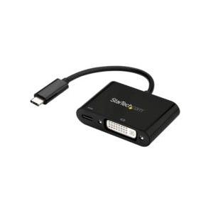 ディスプレイアダプター/USB-C - DVI/1080p/60W USB PD/ブラック 取り寄せ...