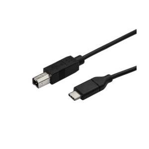 USBケーブル/B-C/50cm/USB 2.0/480Mbps/オス・オス/ブラック 目安在庫=△