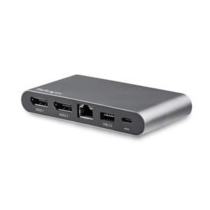 USBマルチハブ/USB-C/2画面/4K30Hz DP/100W PD/2x USB/LAN 目安...