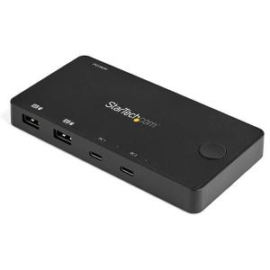 KVMスイッチ/USB-C接続/2ポート/1画面/HDMI 2.0/4K60Hz/DP Alt 目安在庫=△