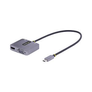 USBマルチハブ／USB-C／4K60Hz HDMI VGA／100W PD／AUX／TB3/4 目...
