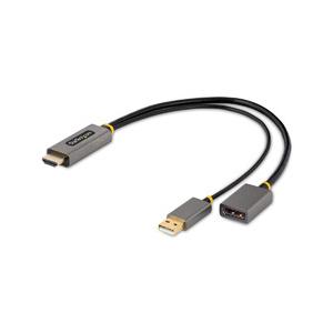 ディスプレイ変換ケーブル／HDMI 2.0 - DP1.2／30cm／4K60Hz／HDR 目安在庫=△