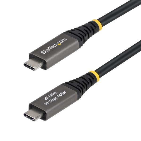 USB4ケーブル/2m/40Gbps/240W PD/8K60Hz/DP2.1/ブラック 目安在庫=...