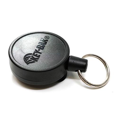 KEY-BAK ベルトクリップ式キーリール #6 90cm ミドルサイズ ブラック 取り寄せ商品