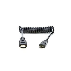 ＡＴＯＭＯＳ Coiled Mini HDMI to Full HDMI Cable (30cm) ...