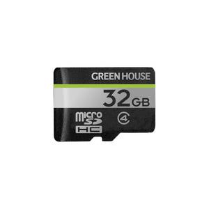 グリーンハウス GH-SDM-D32G microSDHCカード クラス4 32GB 取り寄せ商品｜nanos