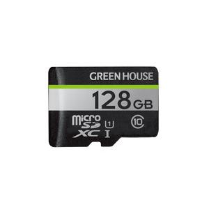 グリーンハウス GH-SDM-UA128G microSDXCカード UHS-I U1 クラス10 ...