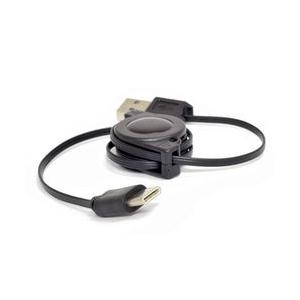 巻取り式USB-TypeCケーブル (ブラック) 取り寄せ商品