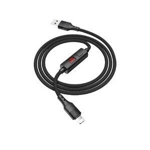 日本トラストテクノロジー S13-IP12-BK hoco S13 タイマー充電ケーブル iOS 1.2m ブラック 取り寄せ商品