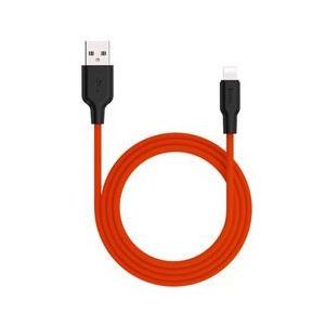 X21P-IP10-RD hoco X21Plus シリコン充電ケーブル iOS 1.0m レッド ...