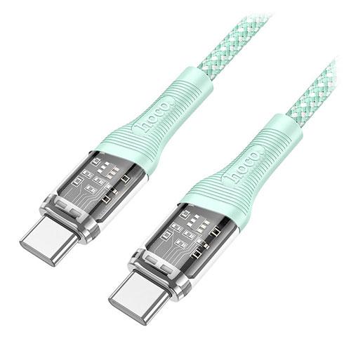 hoco U111スケルトンCtoCケーブル グリーン 取り寄せ商品