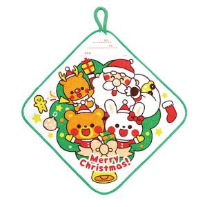 ARTEC ループ付きタオル 小 ハッピークリスマス 取り寄せ商品