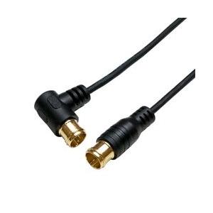 ホーリック 極細アンテナケーブル 7m ブラック L字差込式/差込式コネクタ メーカー在庫品