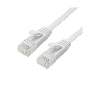 LANケーブル UTP カテゴリー6A フラット 10m ホワイト メーカー在庫品