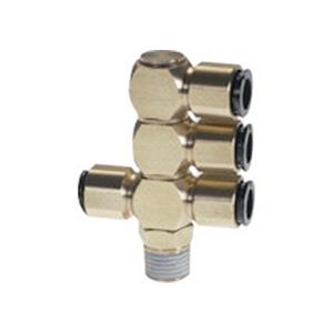 フジトリプルバンジョー(金属) 6mm R1/4 1個 取り寄せ商品