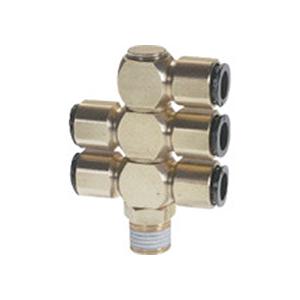 フジトリプルバンジョー(金属) 6mm R1/4 1個 取り寄せ商品