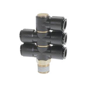 フジトリプルバンジョー(樹脂) 10mm R1/4 1個 取り寄せ商品