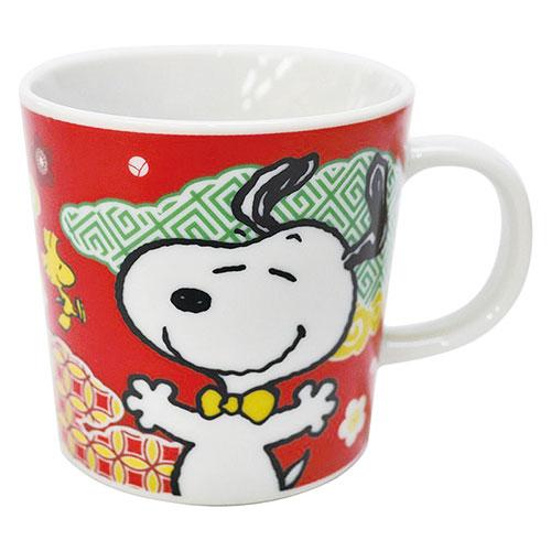 スヌーピー マグ 雲 赤 【約270ml・約φ86×80mm】   取り寄せ商品