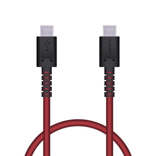 USB Type C ケーブル 0.3m PD 60W 断線ニ強イ 高耐久 ナイロン素材 レッド メ...