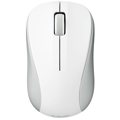 超軽量設計 ワイヤレスマウス Bluetooth3ボタン IR LED小さめ Sサイズ ホワイト メ...