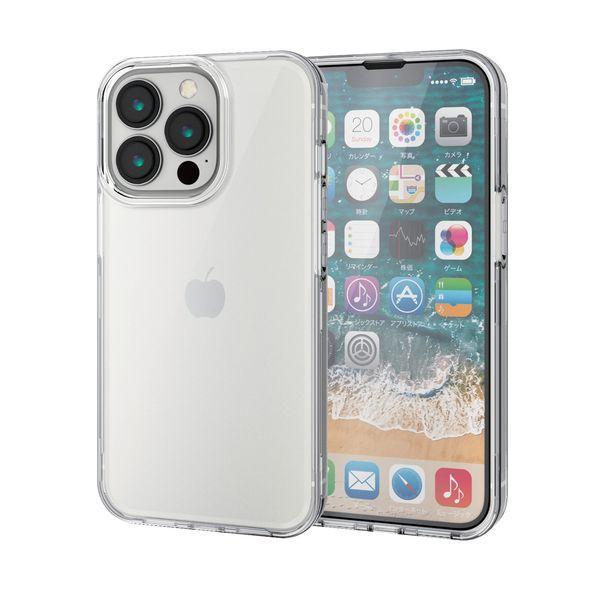 エレコム iPhone13 Pro ケース カバー ハード 360度保護 ガラスフィルム付 クリア ...