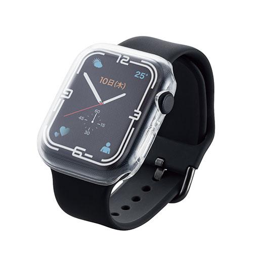 エレコム Apple Watch45mm用フルカバーソフトケース メーカー在庫品