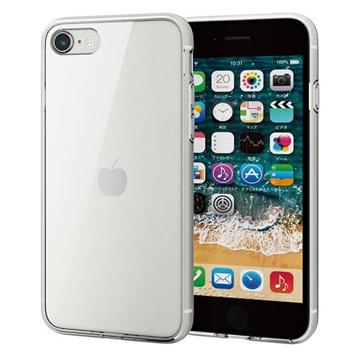 エレコム iPhone SE 第3世代 ハイブリッドケース ガラス クリア メーカー在庫品