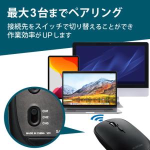 超薄型 ワイヤレスマウス Bluetooth静...の詳細画像2