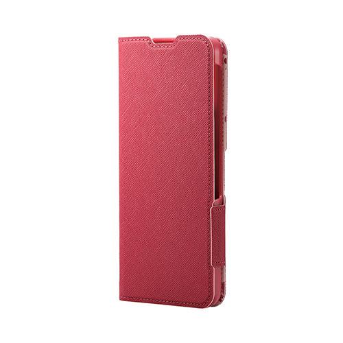 BASIO active2 シンプルスマホ6 ケース レザー 手帳型 耐衝撃 ピンク メーカー在庫品