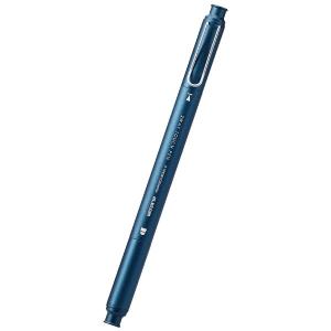 エレコム タッチペン 2WAY ( ディスク + 導電繊維 ) ペン先交換可 キャップ付 ネイビー メーカー在庫品｜nanos