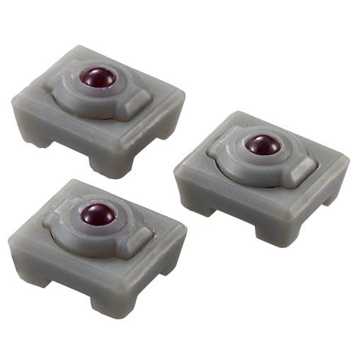 トラックボールマウス用交換パーツ 人工ルビー 3個入 グレー メーカー在庫品