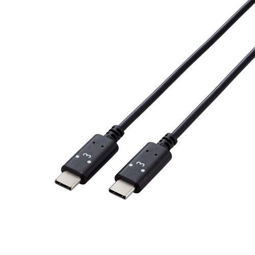 タイプC ケーブル ( Type C to C ) 2m PD 60W クロチャン(ブラック×ホワイ...