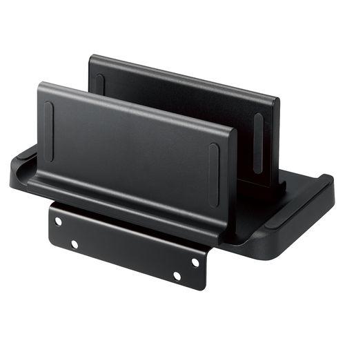 VESA マウント ホルダー モニター裏収納 耐荷重3kg 置キ型対応可 ブラック メーカー在庫品